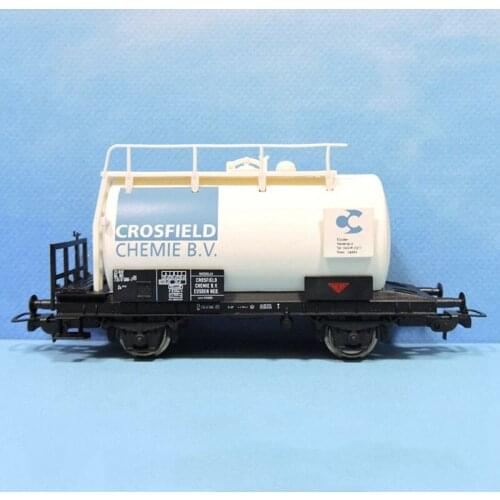 1/87Scale Germany 95532 2axle Oil Tanker Freight Train Carriage Simulation Plastic Car Model Collectible Decoration GiftsToy Boy