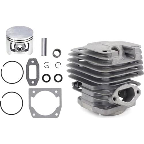 1 Set Diameter 45mm Chainsaw Cylinder and Piston Set Fit 52 52cc Chainsaw Spare Parts for Gasoline/Oil Chainsaw