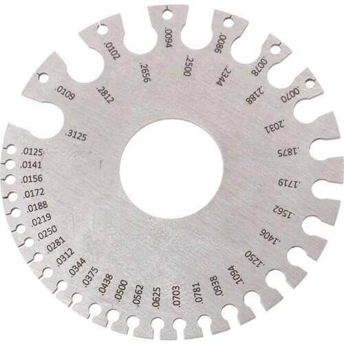 1PC Round Wire Welding Amount Wire Thickness Ruler Gauge Diameter Measurer Tool