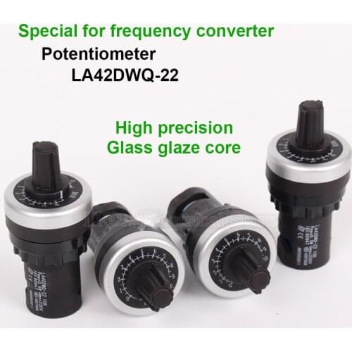 1PCS LA42DWQ-22 1K 2K 5K 10K 22mm Diameter Pots Rotary Potentiometer Converter Governor Inverter Resistance Switch