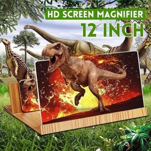 12inch HD Screen Amplifier For Cellphone Display Enlarge Magnifier With Folding Holder Mobile Video Amplificateur Anti-radiation