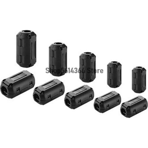 2pcs Ferrite CoreCord Ring Choke Bead RFI EMI Noise Suppressor Filter for Power Cord USB Antenna HDMI Audio Cable 5/7/9/13mm