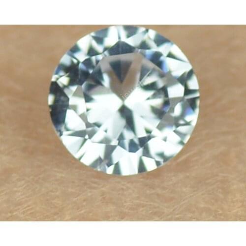 3~12mm 104# Light Sea Blue Sapphir-e Synthetic Loose Stone Round Shape Cut Lab created Spinel Gems For Jewelry accessory