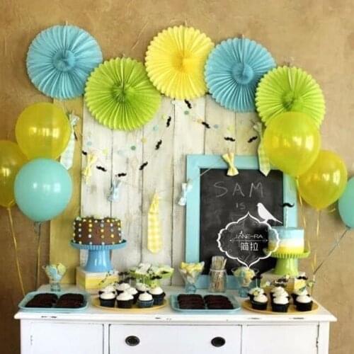 30cm Bojar Decoration Craft Paper Fan Wedding Home Birthday Party Car accessory