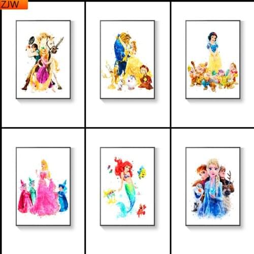 Diamond Painting Disney Princess and Her Husband Diamond Inlaid Diamond Mosaic Diamond Embroidery Cross Stitch Kits Home Decor