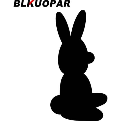 BLKUOPAR for Silhouette Rabbit Car Stickers Creative Decals Car Accessories Trunk Occlusion Scratch Skateboard Waterproof Goods