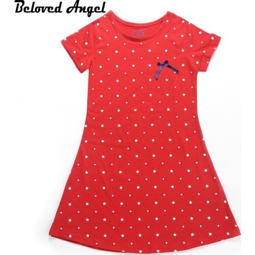 Beloved Angel New Design Baby Girls Dress Summer Children Girl 4 Style Dresses Kids Princess Bowknot Dresses 1 - 13 Years