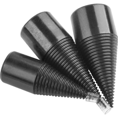 Home Outdoor Wood Chopping Drill Bit Firewood Machine Drill Parts Wood Cone Reamer Punch Driver Replacement Parts