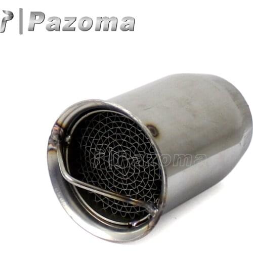 Motorcycle 51mm Inlet Motorcycle Exhaust Muffler Adjustable DB Killer Exhaust Pipe Silencer Noise Eliminator