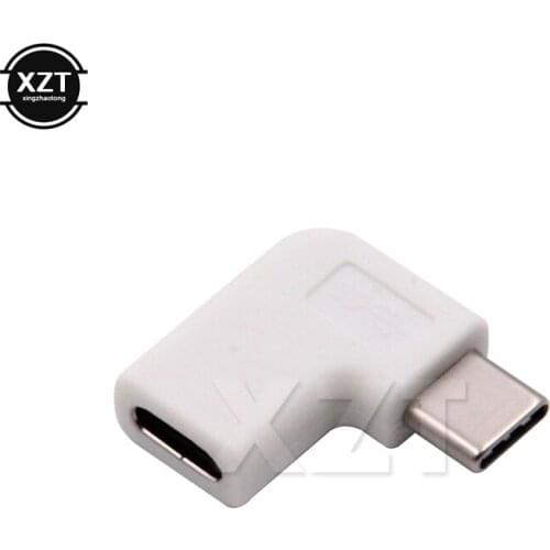 Hot sale 90 Degree Angled Data Sync Extension Adapter USB 3.1 Type-C Male to Female Jack for Tablet Mobile Phone