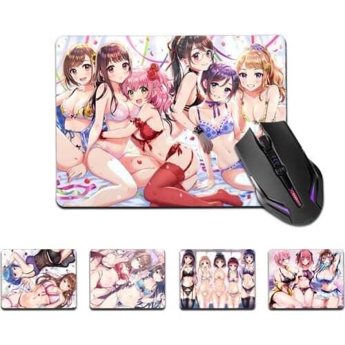 FHNBLJ High Quality Sexy Hot Anime Girls mouse pad gamer play mats Top Selling Wholesale Gaming Pad mouse