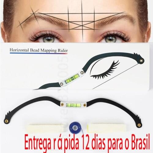 Newest Eyebrow ruler microblading Mapping string marker Permanent Makeup microblading supplies with Mapping thread pre-inked