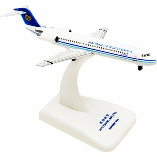 Diecast 1:500 Huaxin Aviation Fokker 100 B-12291 Alloy Decoration Model ERJ-190 Simulation Aircraft Collection