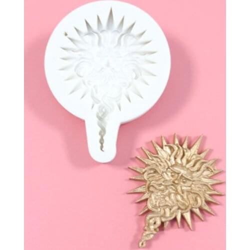 Multi-style Sun God Silicone Mold Craft DIY Fondant Chocolate Soap Mold Handmade Polymer Clay, Wax, Crayon, Cake Decoration Tool