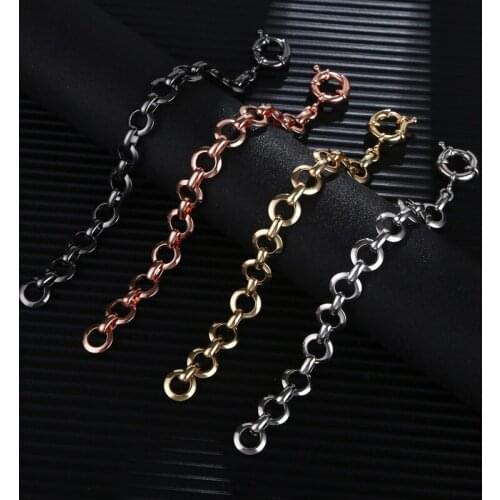 Simple Sailor buckle bracelet fashion ins trendy sailor buckle round chain 18K Gold Plated bracelet for women