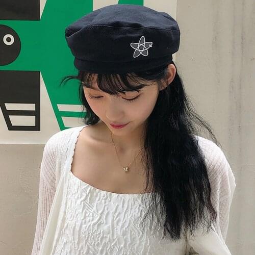 Fashion Women Girl Flower Berets Hats Vintage Warm Cotton Autumn Winter Retro Solid Color Lady Elegant Bonnet Caps