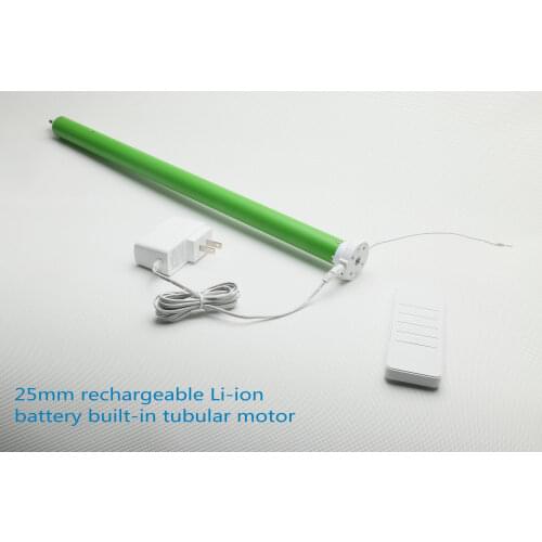 Rechargeable Lithium Battery Motorized Roller Pleated Zebra Blinds Engine Wire Free Tubular Motor