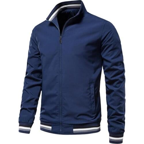 New Brand Men Autumn Casual Jackets Cotton Coats Bomber Jacket Mens Fashion Stand Collar Outerwear Loose Plus Size Clothing 2XL