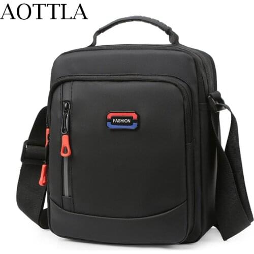 AOTTLA Shoulder Bag Men Waterproof Nylon Brand Bag Fashion Big Capacity MenS Corss Body Bag Busniess Men Handbag Messenger Bag