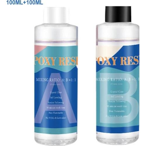 Epoxy Resin Kit Crystal Clear Hardener Kit Easy Mix DIY Supplies For Art Casting Resin Jewelry Projects GDeals