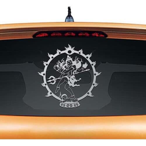 Nataraja Murals Sacred Car Rear Glass Sticker Decor Vinyl Cars Decals Removable Waterproof or Home Wall Decoration L1208