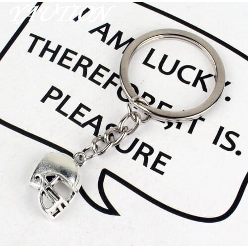 New Fashion Keychain Mini football Pendants DIY Men Jewelry Car Key Chain Ring Holder Souvenir For Gift