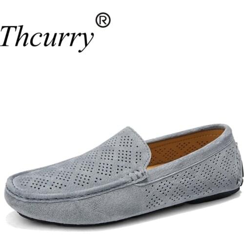 New Style Summer Moccosins Slip-on Loafers Driving Men Shoes Trendy Shoes Wear-Resistant Versatile