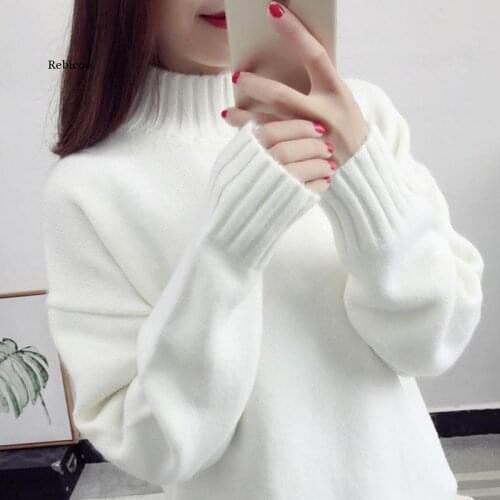 Autumn Wmen Pullovers Winter Women Sweater Ladies Long Sleeve Knitted Pullovers Top Femme Pull Tight Shirts