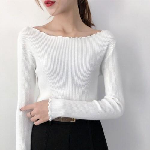 Beiyingni Autumn Sweater for Woman Knit Skinny Leisure Vintage Korean Black Pullover Female 2021 Winter Jumper Streetwear Tops