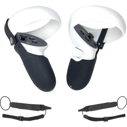 Dust-proof Handle Protective Cover for Oculus quest 2 Half-pack Protector Wrist Strap for Oculus quest 2 VR Accessories