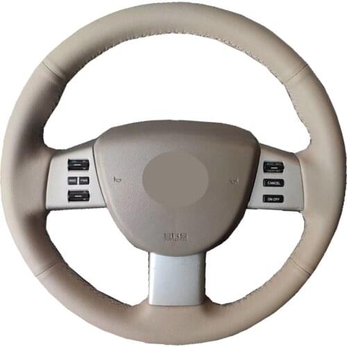 Hand Sewing Auto Car Steering Wheel Wrap For Nissan Quest 2004-2010 Murano 2003-2008 Altima 2005-2009 Maxima 2004-2006 2007 2008