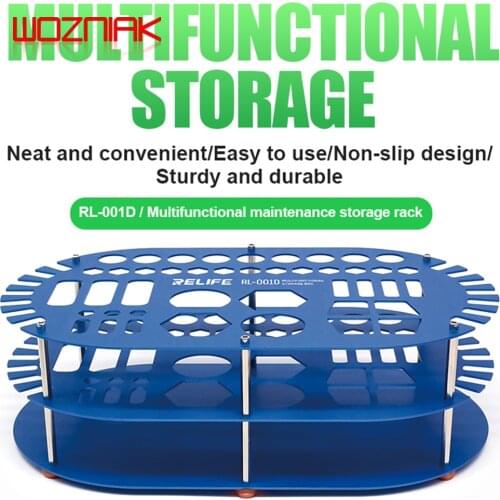 RELIFE RL-001D Storage Rack Welding Oil Tweezers Screwdriver Storage Box For Mobile Phone Repair Desk Desktop Finishing Tools