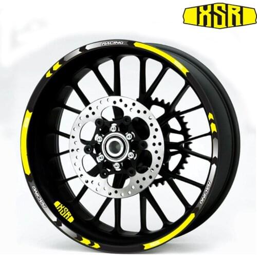 High quality Motorcycle Rim Wheel Decal Accessory Sticker Reflective waterproof sticker for Yamaha XSR XSR700 XSR900