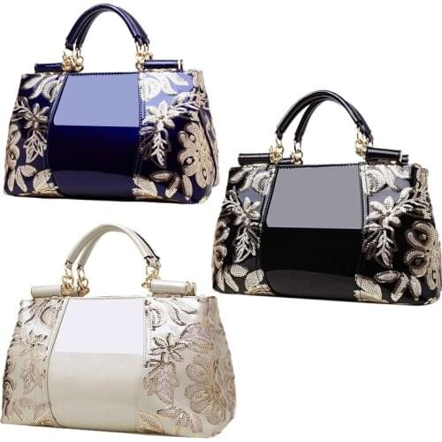 ASDS-Embroidered Ladies Handbags Leather Wallets And Handbags Luxury Shoulder Bag Womens Handbags