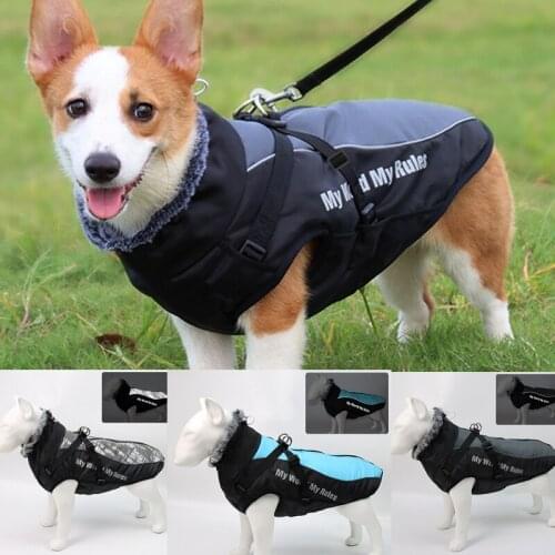 Winter Pet Dog Clothes Warm Jacket Coat Waterproof Dog Clothing Outfit French Bulldog Pet Vest For Small Medium Large Dogs