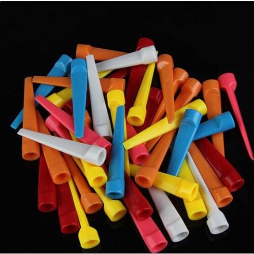 10 Pcs Golf Tee Mixed Color Plastic Golf Tee Step Down Control Castle Accessories Tee Height Graduated 70mm For Golf F5S4