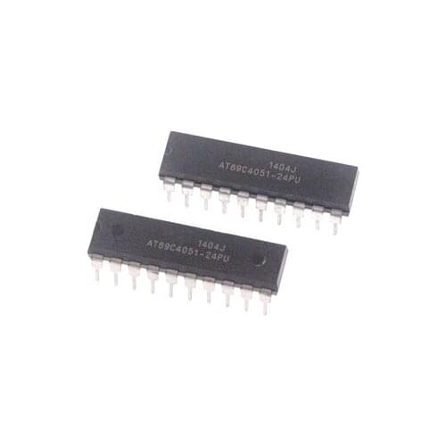10pcs/lot AT89C4051-24PU AT89C4051 DIP-20 In Stock