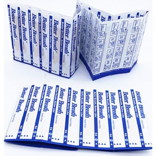 100pcs/lot(66x19mm) Better Breath Breathe Right Nasal Strips Nasal Patch Sleep Better Health Care