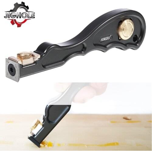 2 In 1 Mini Wood Carbide Insert Scraper Glue Scraper Removal Aluminum Alloy Handle Woodworking Rubber Deburring Shovel Tools
