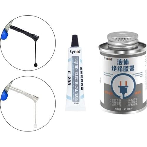 2021 New 30/125ml Liquid Insulation Tape Glue Liquid Electrical Tape Waterproof Quick Dry