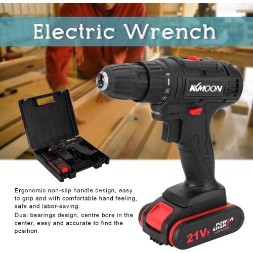 21VF Household Multifuctional Electric Drill Mini Screwdriver Rotation Ways Speeds Torques Adjustable