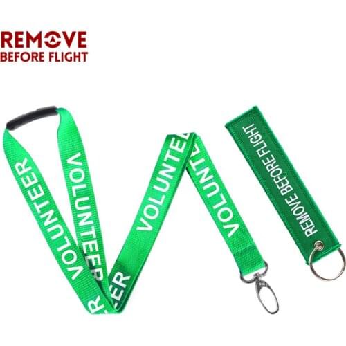 Car Keychain Lanyard Remove Before Flight Key Rings Volunteer Strap for Motorcycle Car Key Holder Mix Lot Christams Gifts