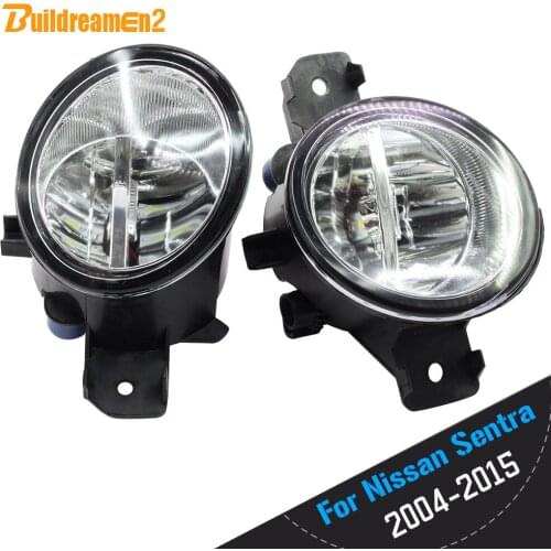 Buildreamen2 For Nissan Sentra 2004-2015 Car Styling H11 4000LM LED Lamp Right + Left Fog Light Daytime Running Light DRL 12V