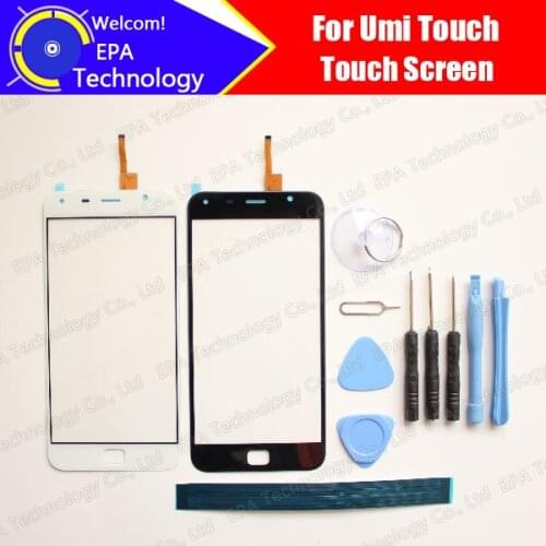 UMI Touch Digitizer Touch Screen 100% Guarantee Original Glass Panel Touch Screen Digitizer For UMI Touch X+ tools + Adhesive