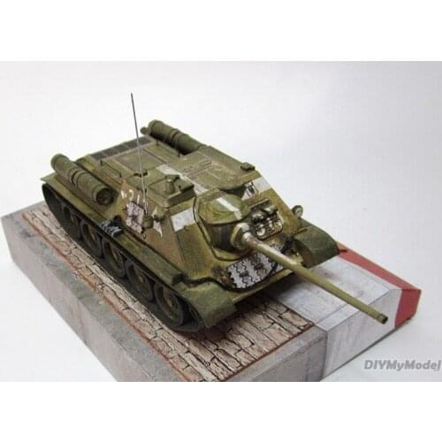 DIYMyModeI Soviet su-85 / 122 tank destroyer DIY Handcraft Paper Model KIT Handmade Toy Puzzles Gift Movie props RU(Origin)