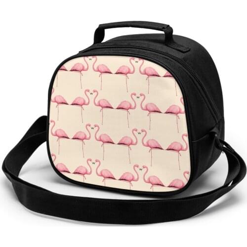 Flamingo electric Childrens meal bag Flamingo Functional Pattern Cooler Lunch Box Thermal Food Picnic kids Lunch Bags For Women