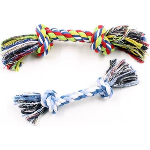 Small And Medium-Sized Dog Molar Toys Cotton Chew Durable Woven Dental Floss Dog Toy Teeth Cleaning (Random Color) Hot Hot