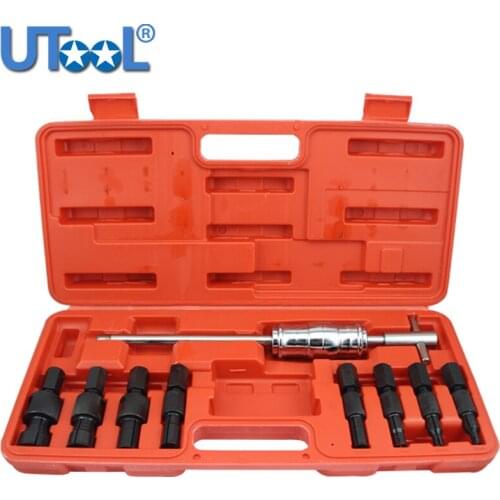 9pc Blind Hole Kit Slide Hammer Pilot Internal Bearing Puller Bearing Extractor Removal Kit