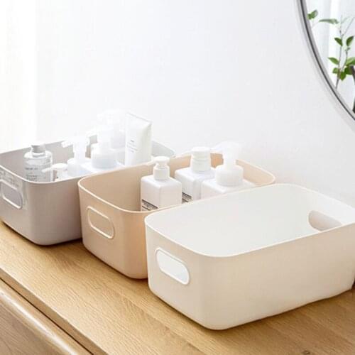 Cosmetic storage box student desktop snack storage box plastic storage basket environmentally friendly and tasteless