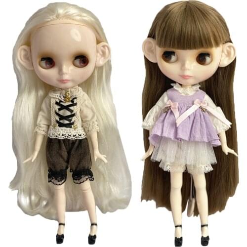 Neo Blyth Doll NBL Customized Shiny Face,1/6 BJD Ball Jointed Doll Ob24 Doll Blyth for Girl, Toys for Children NBL08